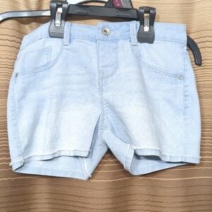 Light Blue Kids Denim Shorts with Front Pockets